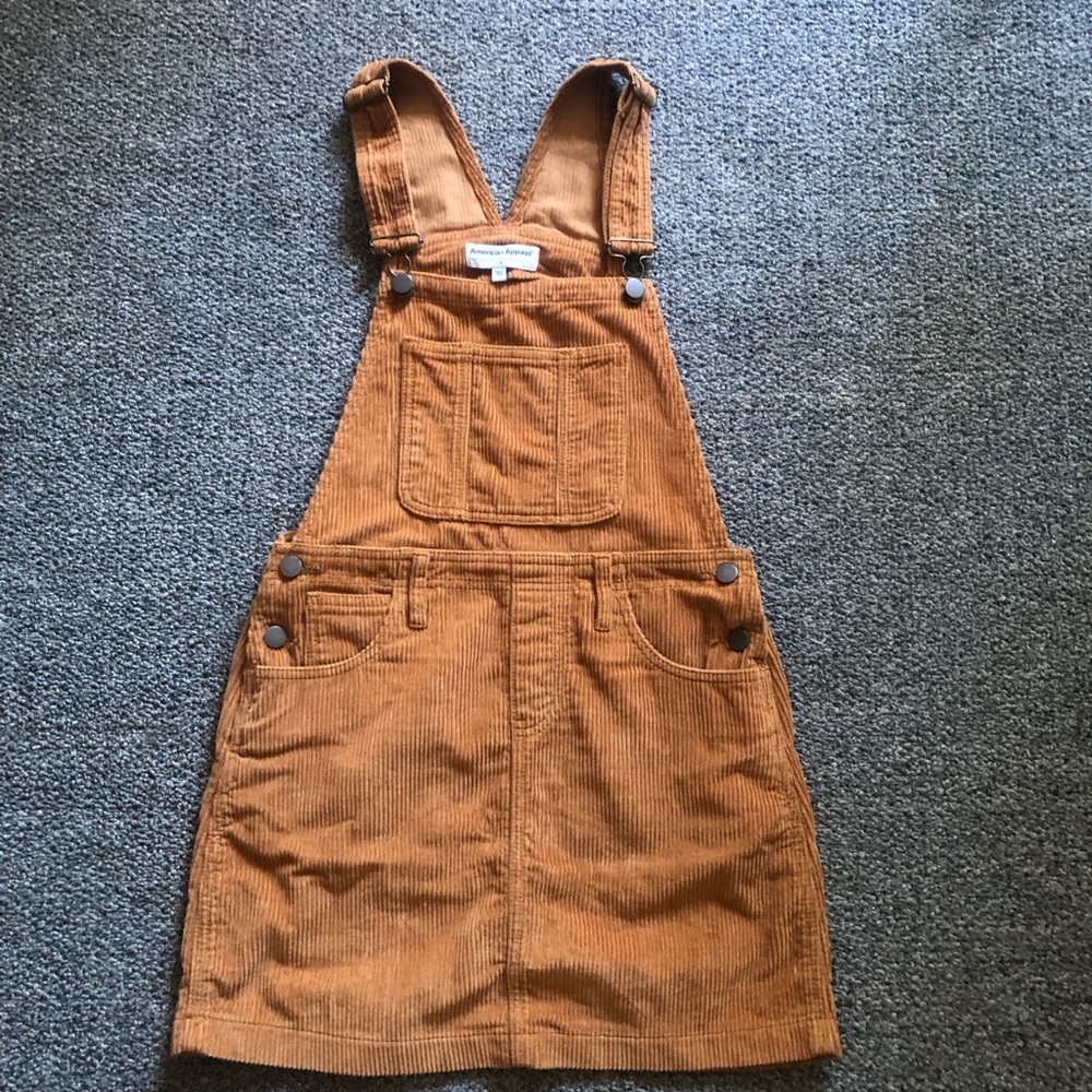 Y2K American Apparel Rust Corduroy Shortall/Jumper. NBW Sz small